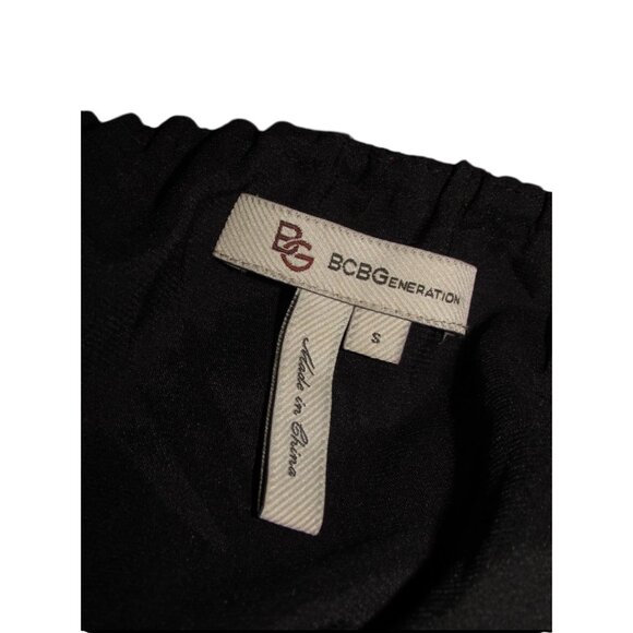 BCBGeneration Red Floral Mini Wrap Dress Sz Small Womens Red & Black Side Wrap - Picture 7 of 16